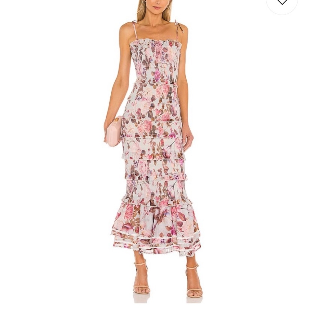 ISO V. Chapman Geranium Dress in Garden Rose